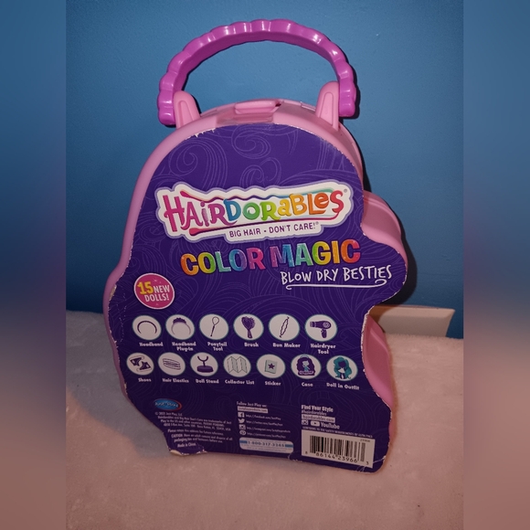 Hairdorables Color Magic Blow Dry Besties Willow Doll  Pre-owned - Picture 2 of 10